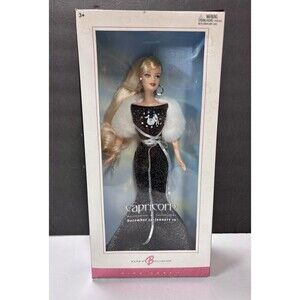 Barbie Doll Capricorn Pink Label Zodiac December January Birthday NRFB C6237
